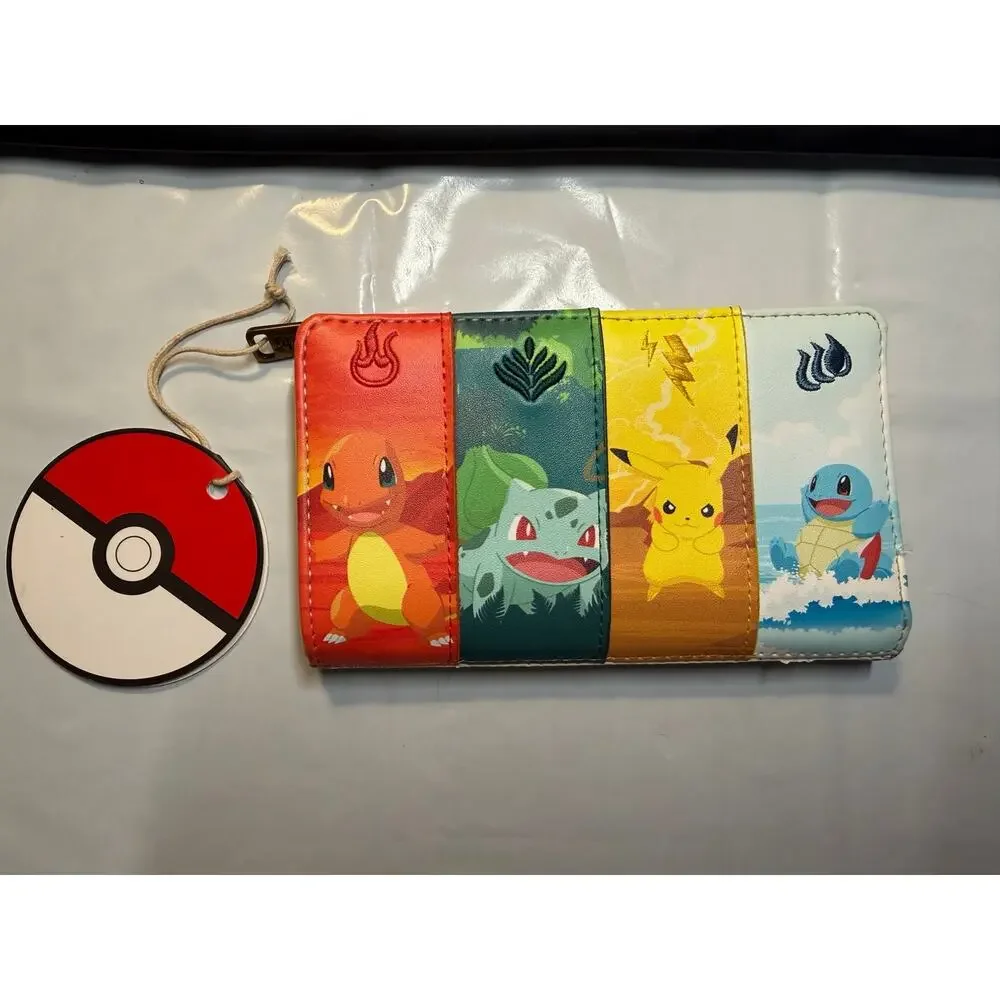 Loungefly Pokémon Starter Character Wallet NWT